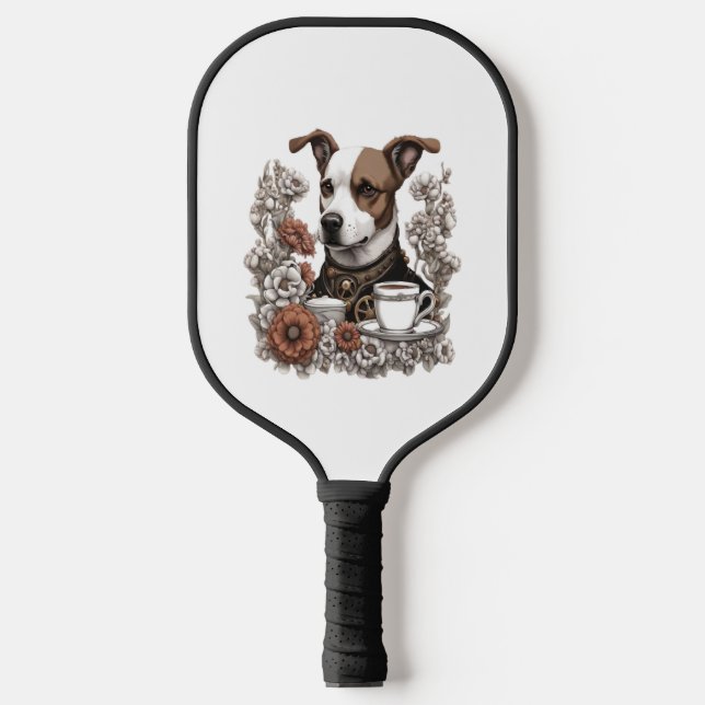dog anc coffee pickleball paddle (Front)
