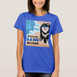 DOG AND A BEAC Finnish Lapphund shirts all styles