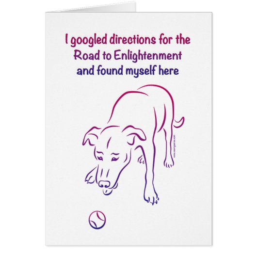 Dog and Ball - Enlightenment Cards (Front)