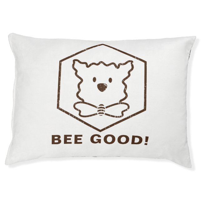 Dog and Bee design Pet Bed (Front)