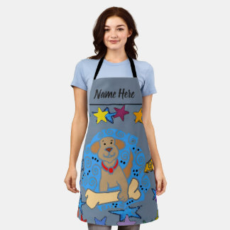 Dog and Bone, add text, Apron