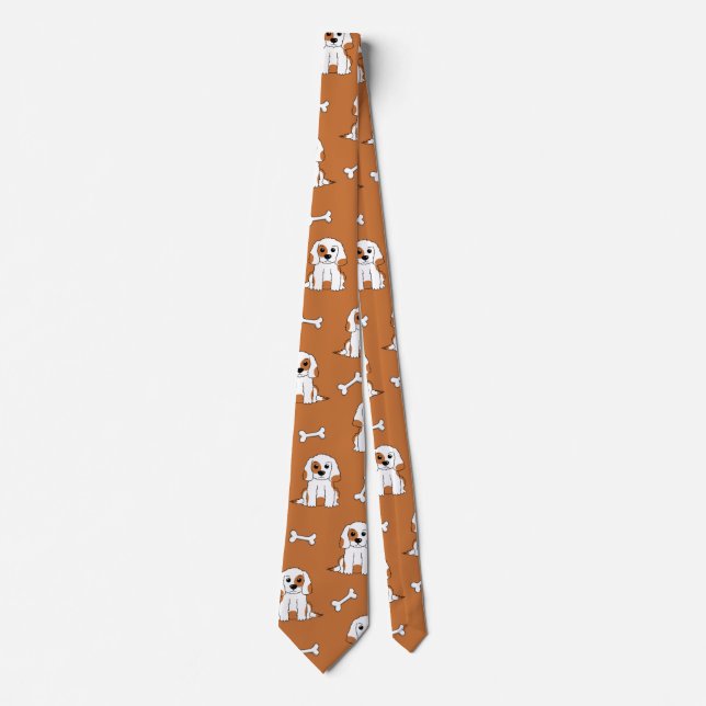 Dog and bone neck tie (Front)