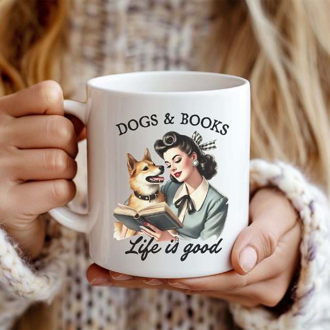 Dog and Book Lovers Coffee Mug (Creator Uploaded)