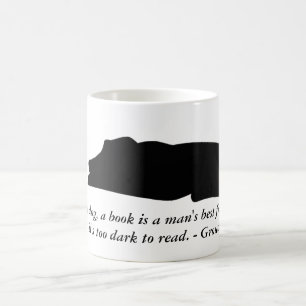 Dog and Book Quote Mug