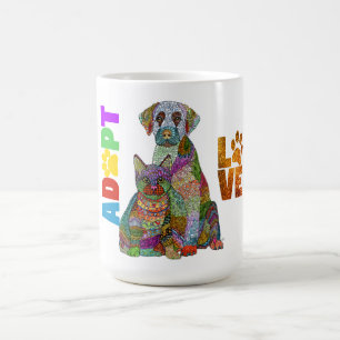Dog and Cat Adopt Don't Shop Rescue Mug