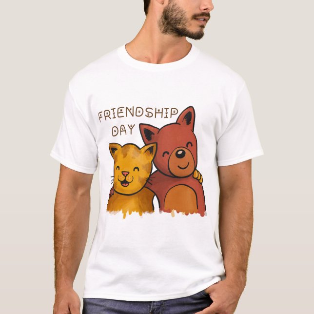 Dog and Cat Best Friend T-Shirt (Front)