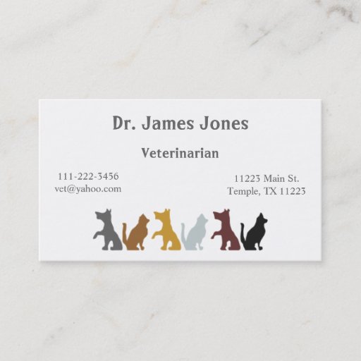 Customizable Dog and Cat Business Card