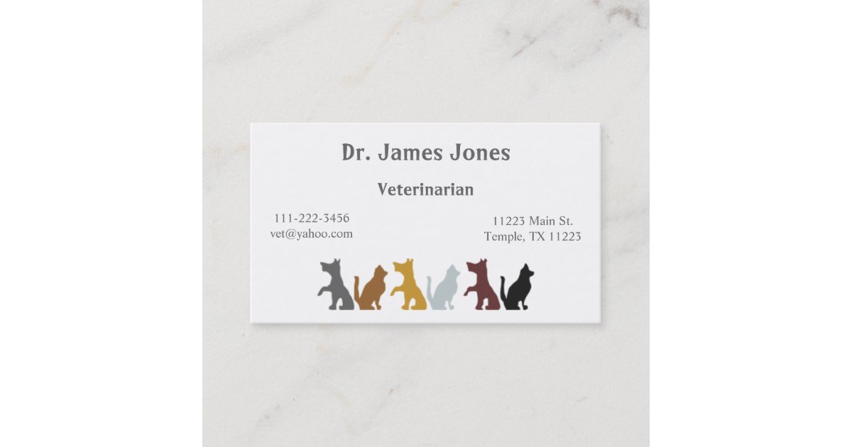 Dog and Cat Business Card Zazzle