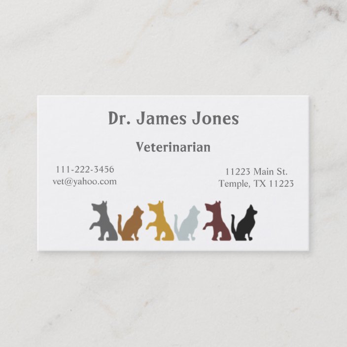 Dog and Cat Business Card