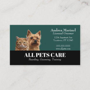 Dog and Cat Pet Services Business Card