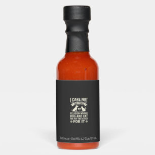 Dog and Cat Religion Quote Hot Sauces