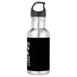 Dog and Cat Religion Quote Stainless Steel Water Bottle