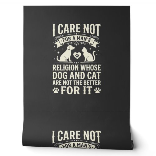 Dog and Cat Religion Quote Wallpaper