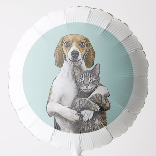 DOG AND CAT WEDDING Balloon (Front)