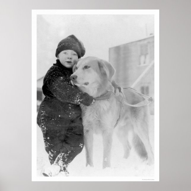 Dog and Child Nome Alaska 1926 Poster (Front)