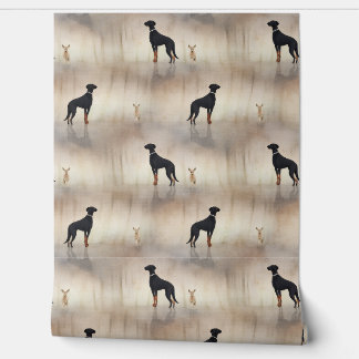 Dog and Deer Wall Paper