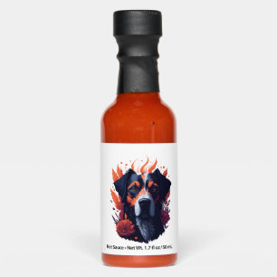 Dog and flowers hot sauces