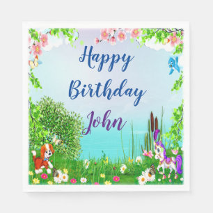 Dog And Horse Birthday Party Napkins