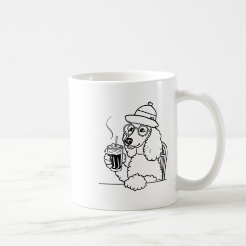 Dog And Iced Coffee  Coffee Mug