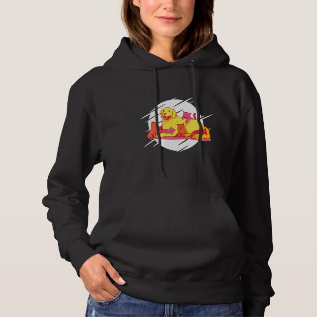 Dog And Kitten Hoodie (Front)