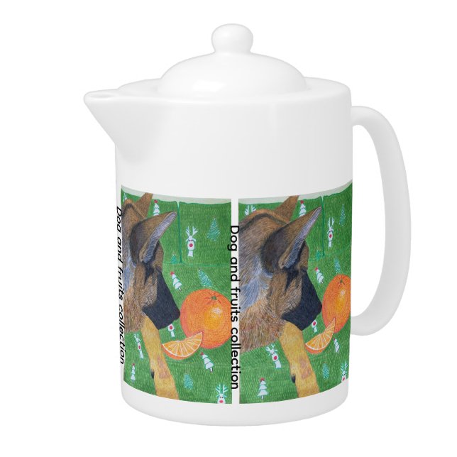 Dog and orange teapot (Right)