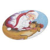 Dog and Santa / Plate (Left Side)