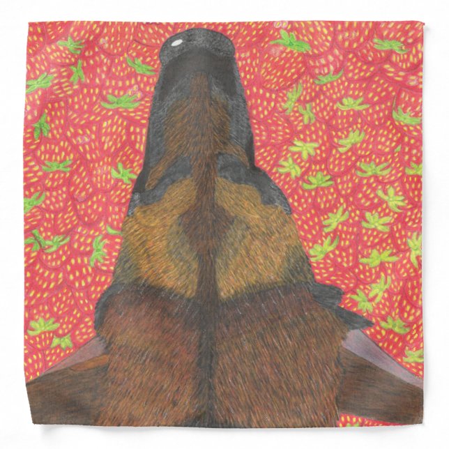 Dog and strawberry bandana (Front)