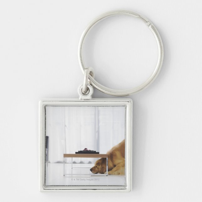 Dog and table keychain (Front)