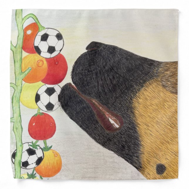 Dog and tomatoes bandana (Front)