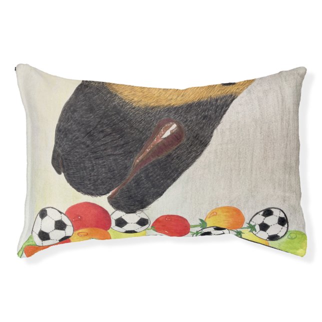 Dog and tomatoes pet bed (Front)