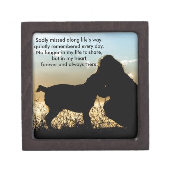 Dog And Woman In Sunset Jewelry Box by Paws_At_Peace at Zazzle