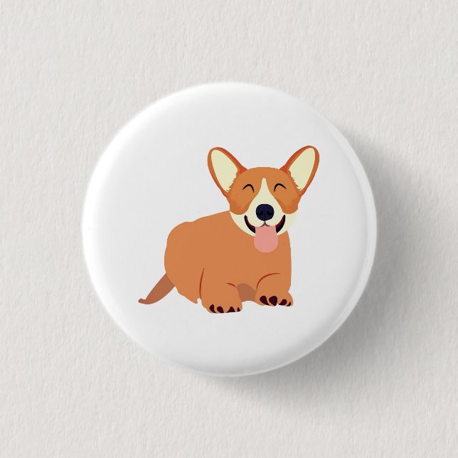 Dog, Animal, Art Button (Front)
