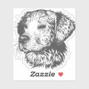 dog animal domestic animal doggie. sticker