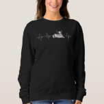 Dog Animal Heartbeat Cute Frenchie French Bulldog Sweatshirt<br><div class="desc">Dog Animal Heartbeat Cute Frenchie French Bulldog</div>