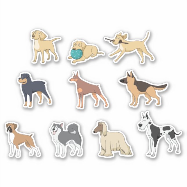 dog animal sticker (Front)
