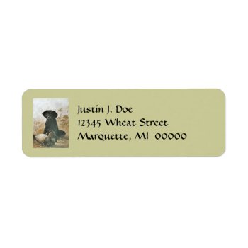 Dog Anxious Labrador & Duck Decoy Address Labels by layooper at Zazzle