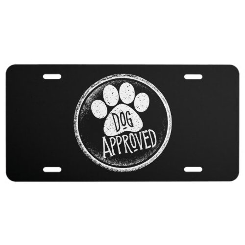 Dog Approved License Plate