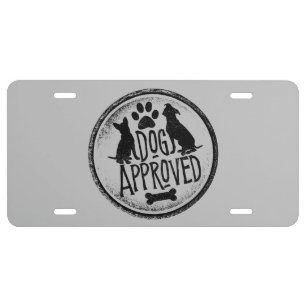 Dog Approved License Plate