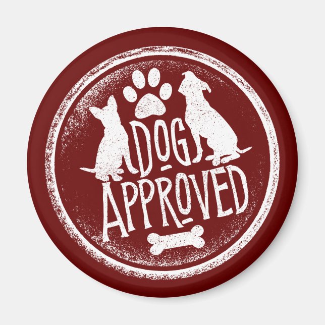 Dog Approved Magnet (Front)