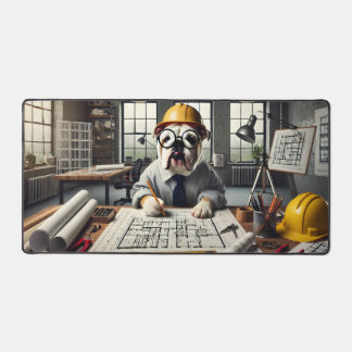 Dog Architect Desk Mat