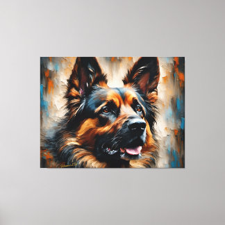 Dog Art 2 - German Shepherd 2 Canvas Print