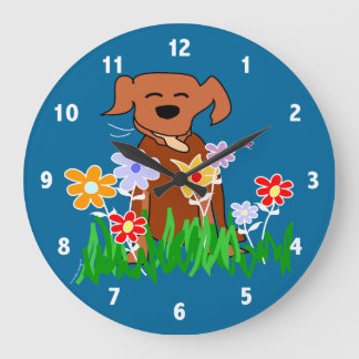 Dog Art Clock