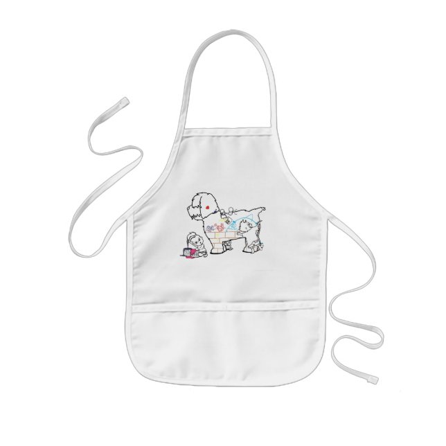Dog Art Kids' Apron (Front)