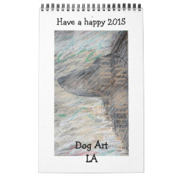 Dog Art LA desk calendar