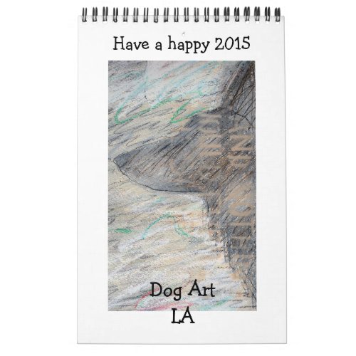 Dog Art LA desk calendar