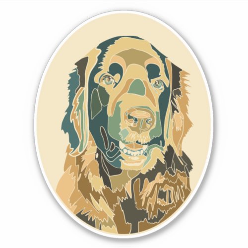 Dog Art _ Lucas Yellow Sticker