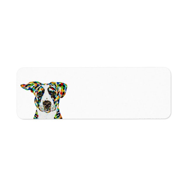 Dog Art Return Address Label (Front)