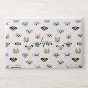 Dog Art Seamless Design Pattern HP Laptop Skin