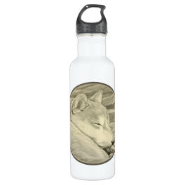 Dog Art Shiba Inu Dog Sport Bottle