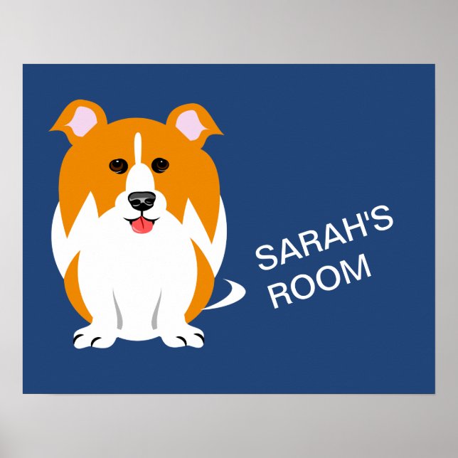 Dog Art With Names For Kids Poster (Front)